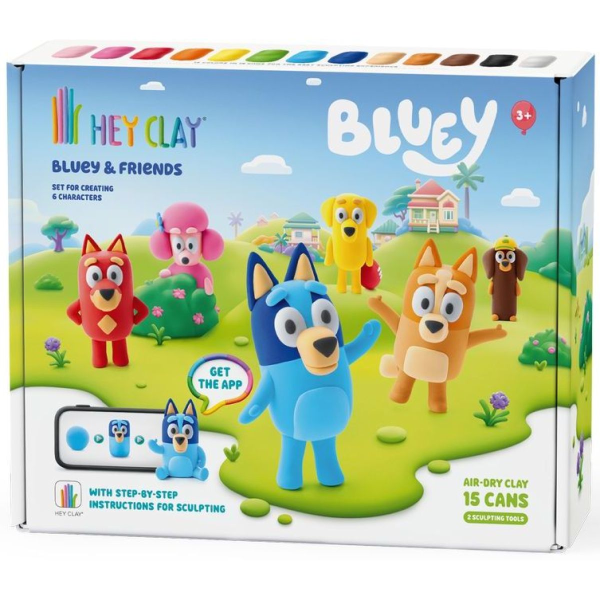 HEY CLAY_SET_BLUEY+ACCESSORIES_15PK_CEE
