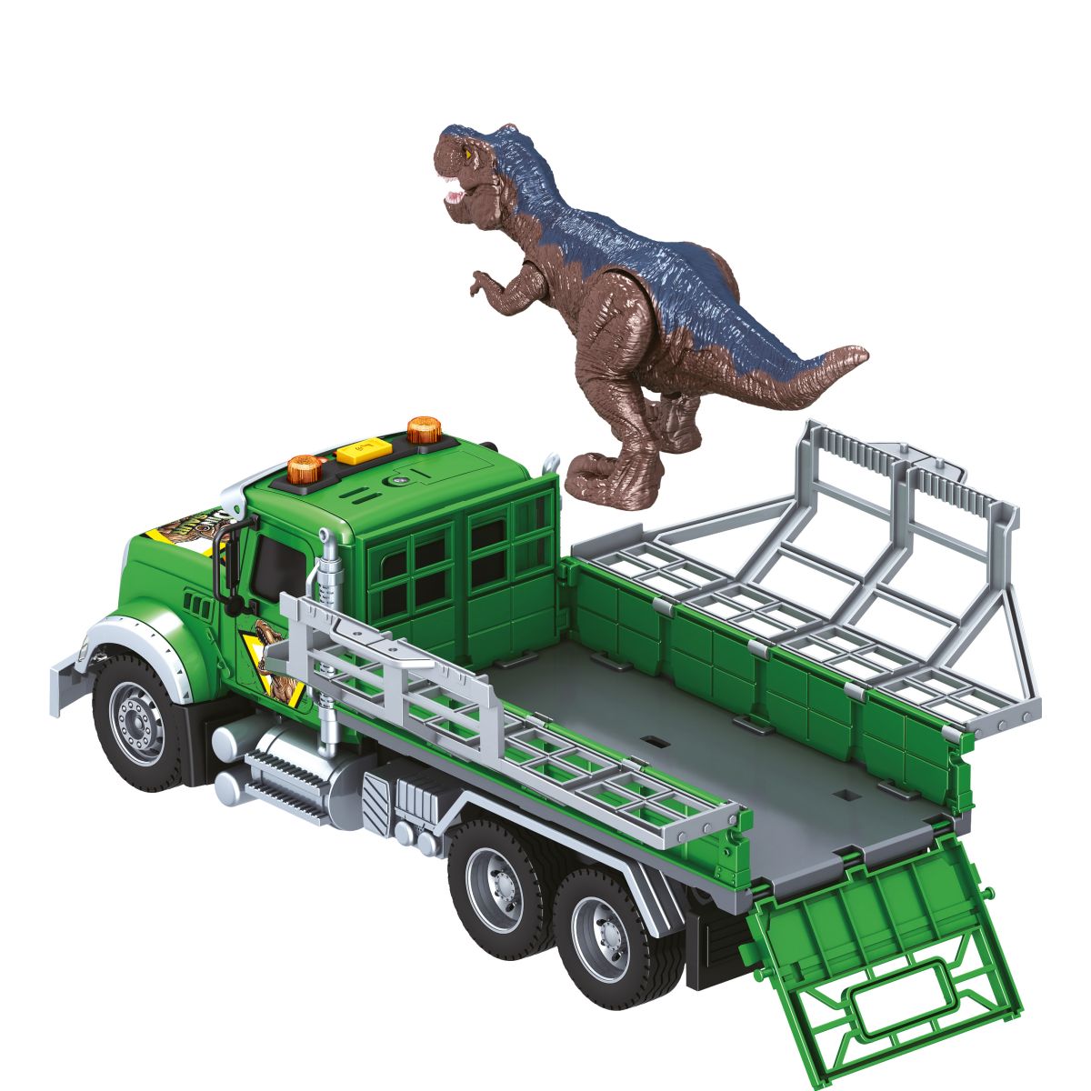 Sparkys CITY SERVICE CAR - 1:14 - Nákladní auto na přepravu dinosaurů (se zvukem, světly a dalšími funkcemi)