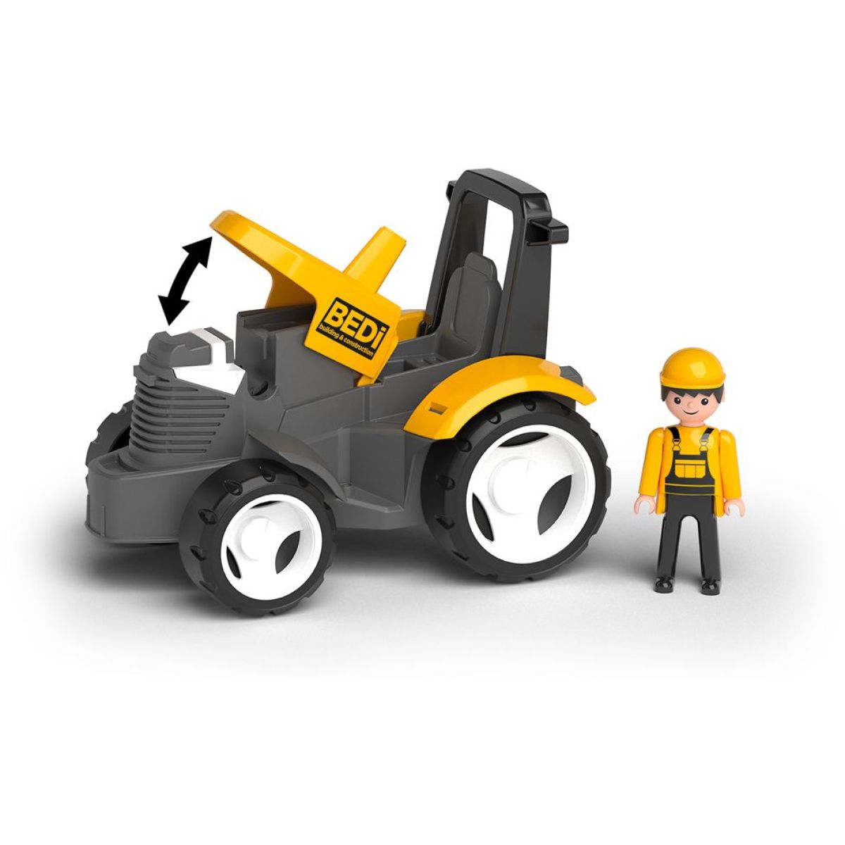 EFKO ECO MultiGO Žlutý traktor s radlicí, figurka Igráček