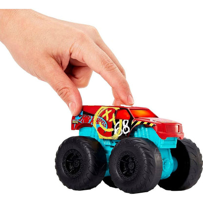 Hot Wheels Monster Trucks svítící a rámusící vrak Demo Derloy