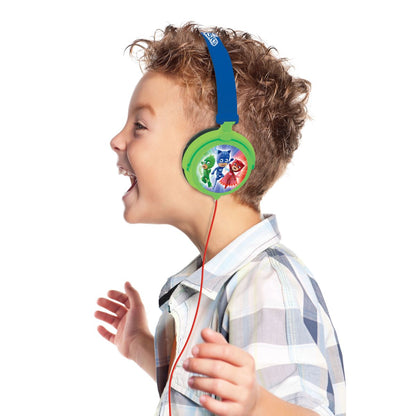 Lexibook Skládací drátová sluchátka PJ Masks s limitem hlasitosti