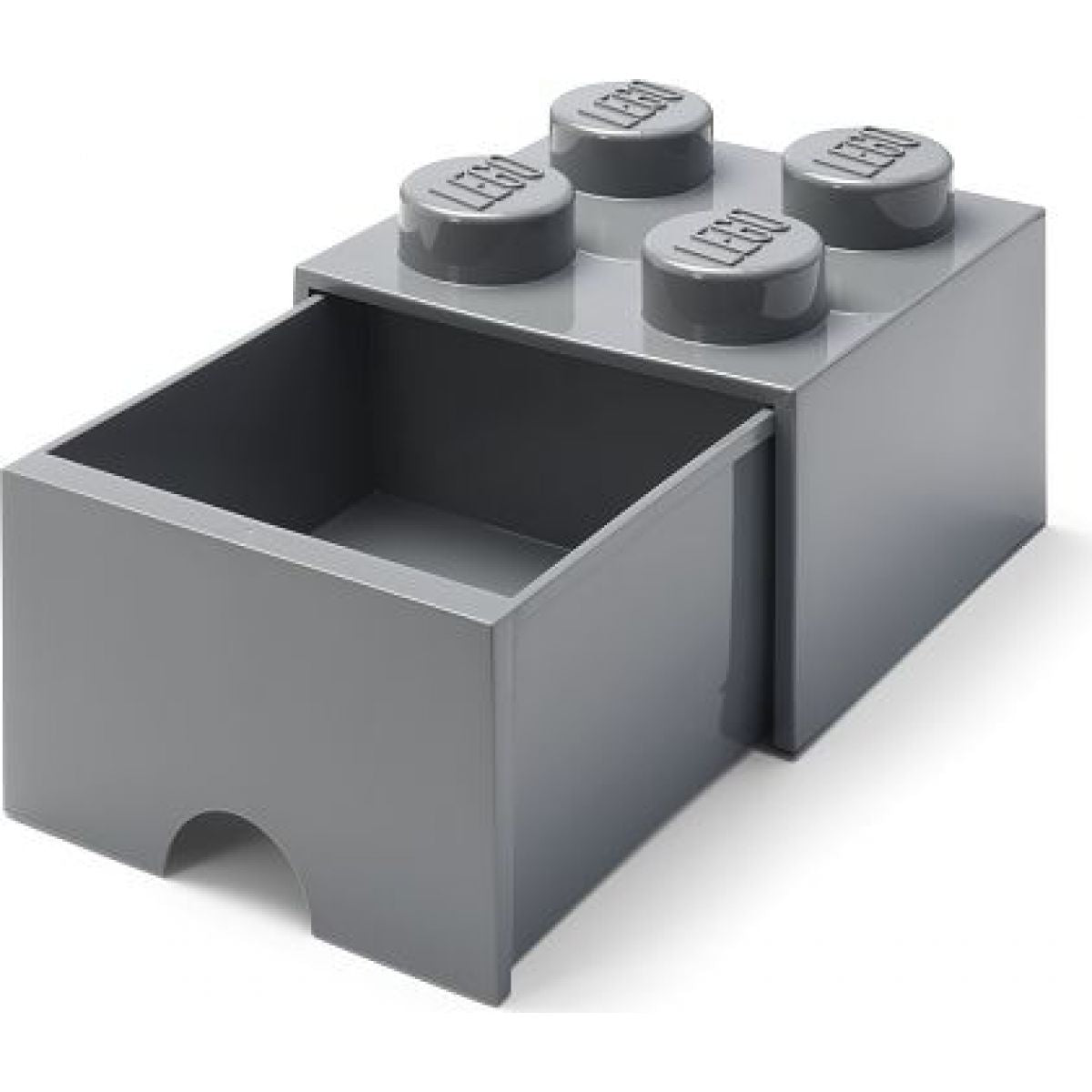 LEGO® úložný box 4 s šuplíkem 25 x 25 x 18 cm - Tmavě šedá