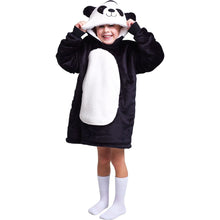 Cozy Noxxiez CH306 Panda hřejivá televizní mikinová deka s kapucí pro děti 3 - 6 let