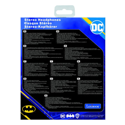 Lexibook Skládací drátová sluchátka Batman s limitem hlasitosti