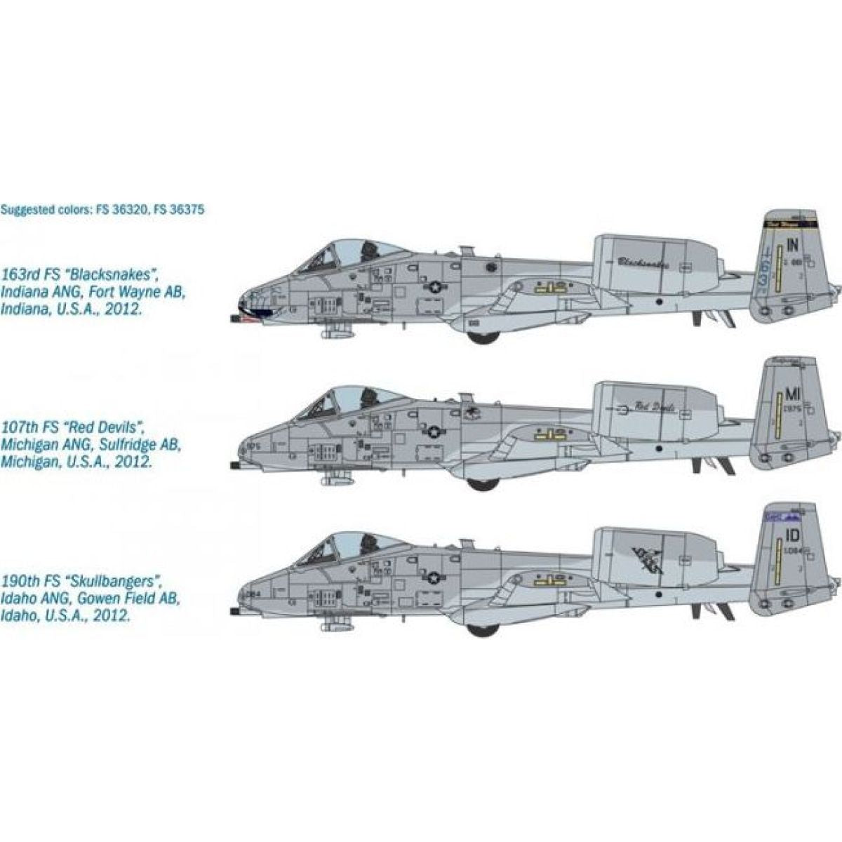 Italeri Model Kit letadlo 2725 A-10C Blacksnakes 1:48 - Poškozený obal