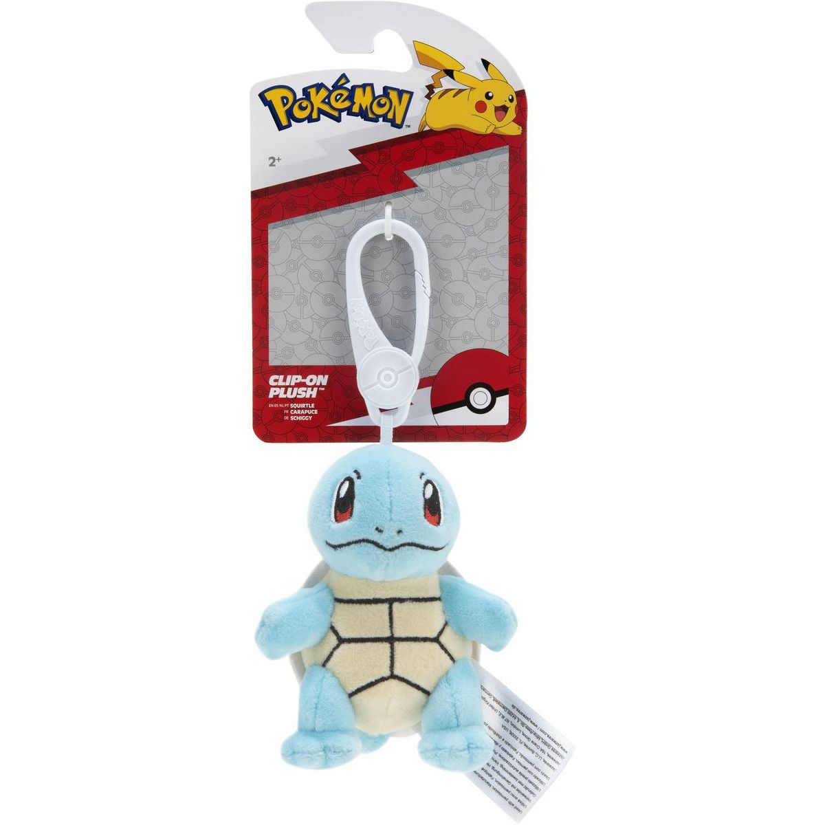 Jazwares Pokémon Clip plyšový 10 cm Squirtle