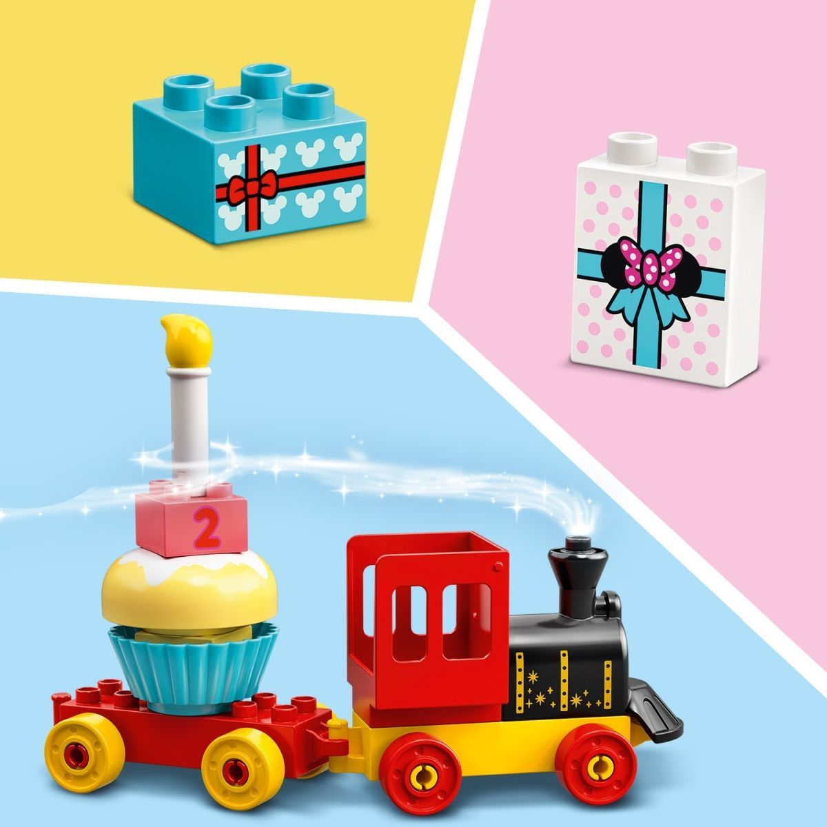 LEGO® DUPLO® Disney ™ 10941 Narozeninový vláček Mickeyho a Minnie