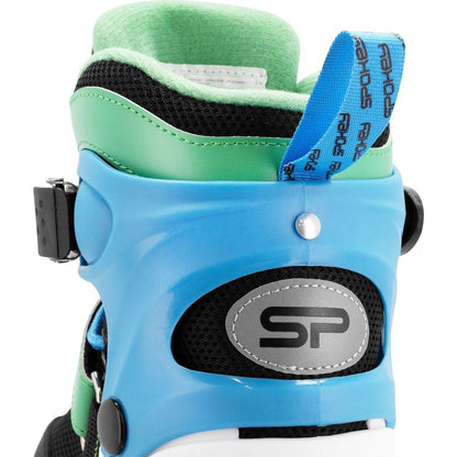 Spokey Joy Dětské kolečkové brusle, černo-modré, ABEC7 Carbon, vel. 31 - 34