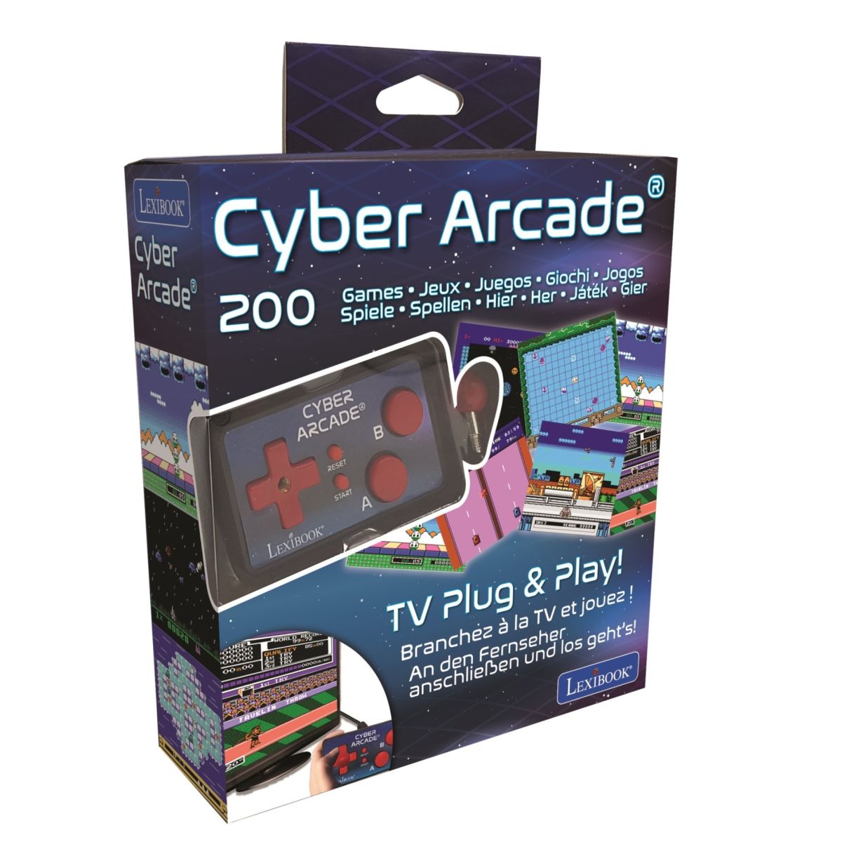Lexibook TV Konzole Cyber Arcade Plug N' Play - 200 her