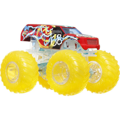 Hot Wheels Monster Trucks Power Smashers truck svítivě žlutá kola