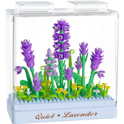 Stavebnice mini KOCO Levandule plast 239ks v krabičce 11x12x5cm