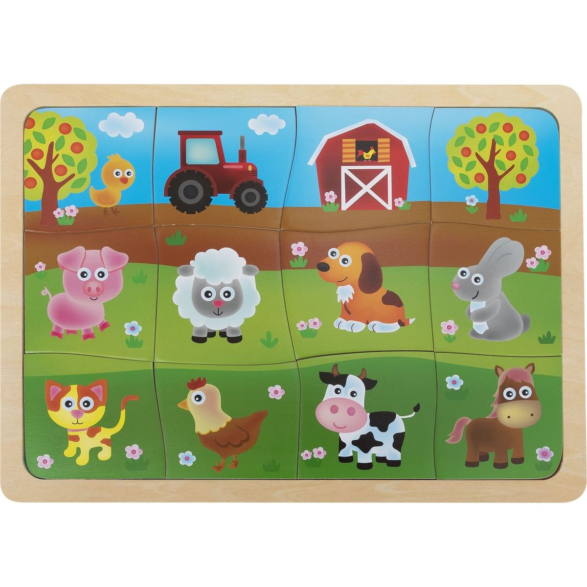 BABU Dětské puzzle se zvířátky z farmy