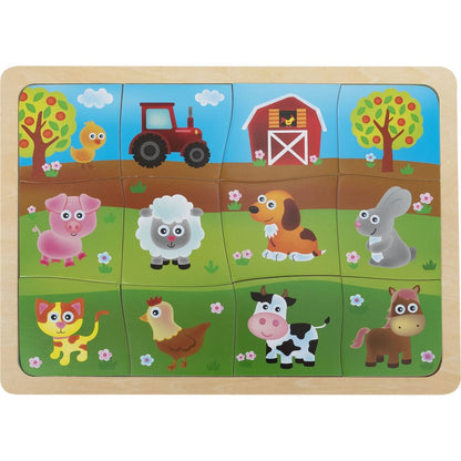 BABU Dětské puzzle se zvířátky z farmy