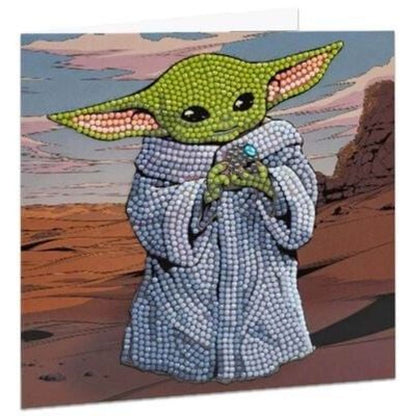 Craft Buddy Crystal Art Pohlednice Baby Yoda