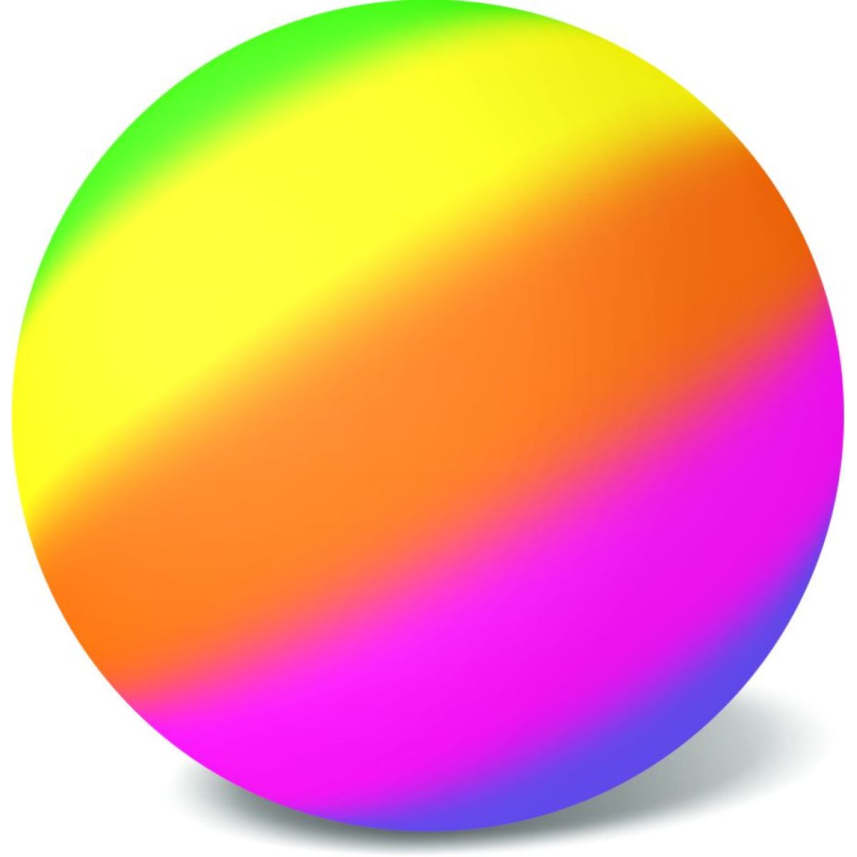 Míč tříbarevný Fluo 14 cm