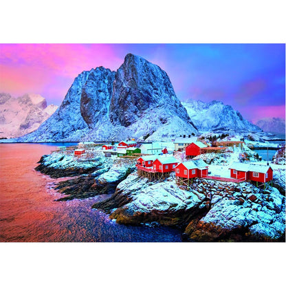 Clementoni puzzle 500 Hamnoy vesnice