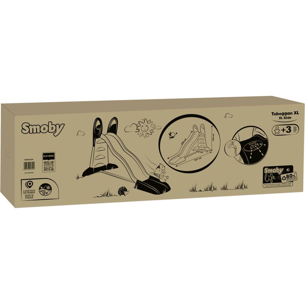 Smoby Skluzavka Life XL 230 cm zelená