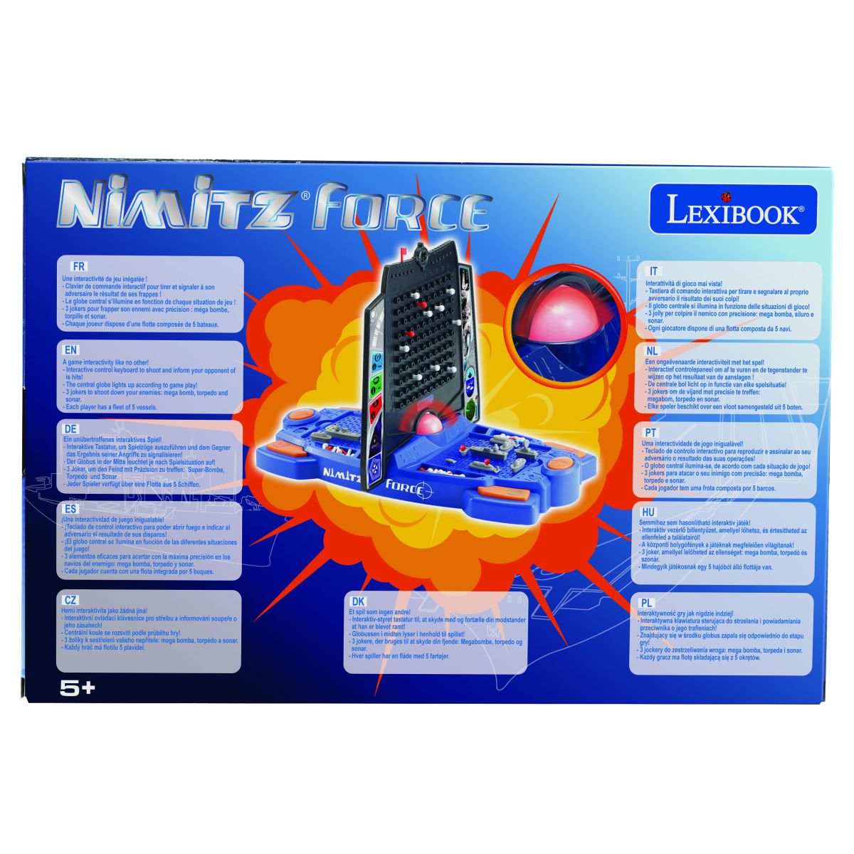 Lexibook Nimitz Force elektronická hra s námořními bitvami