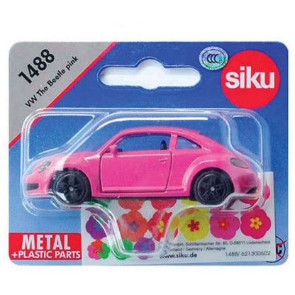 Siku Blister VW Beetle růžový s polepkama