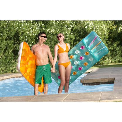 Bestway Nafukovací lehátko Summer 188 x 71 cm oranžové