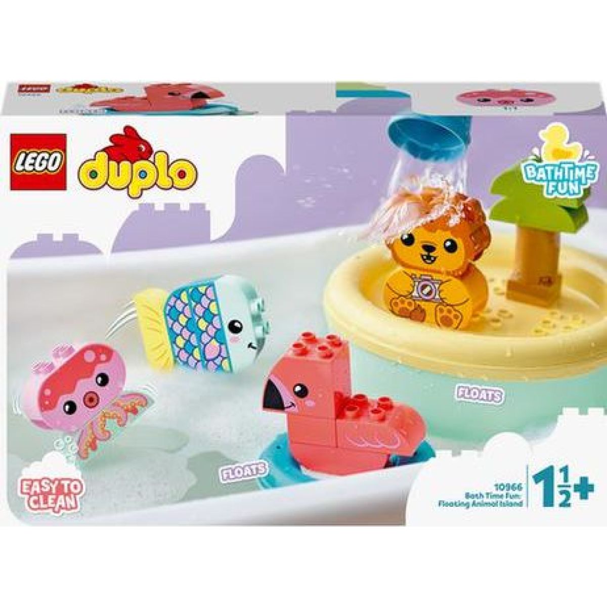 LEGO® DUPLO® 10966 Legrace ve vaně Plovoucí ostrov se zvířátky - Poškozený obal