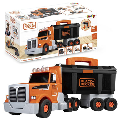 Smoby B&D Kamion s nářadím a vrtačkou - Poškozený obal
