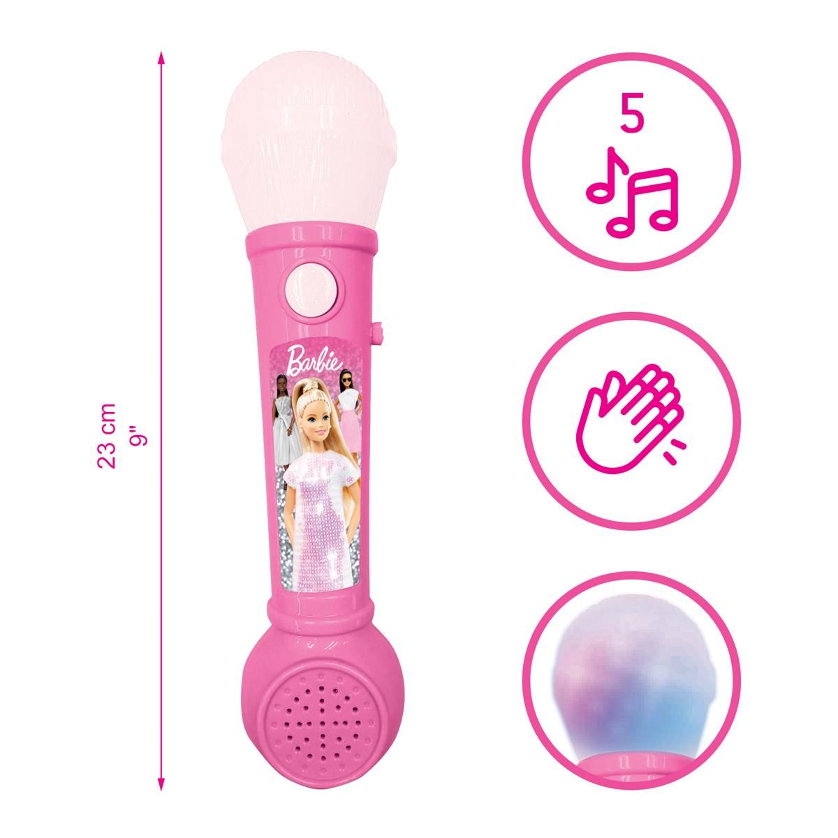 Lexibook Svítící mikrofon Barbie s melodiemi