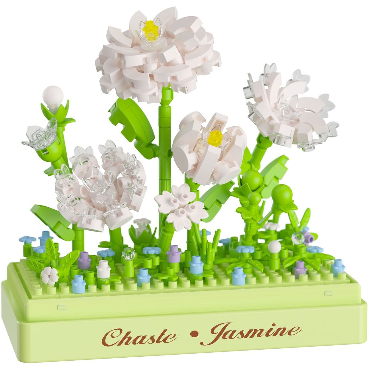 KOCO Stavebnice mini KOCO Jasmín plast 285ks v krabičce 11x12x5cm