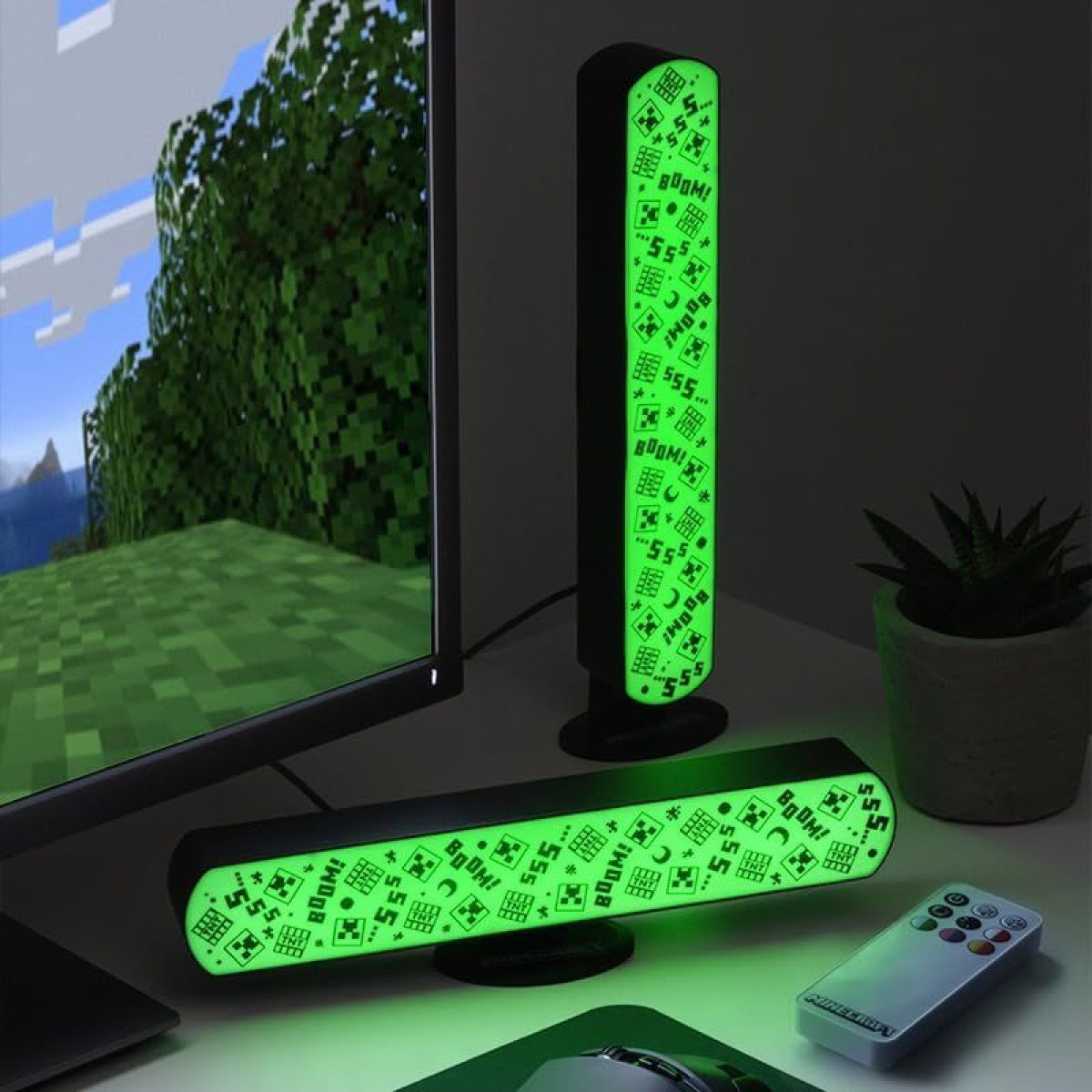 Minecraft světelná lišta