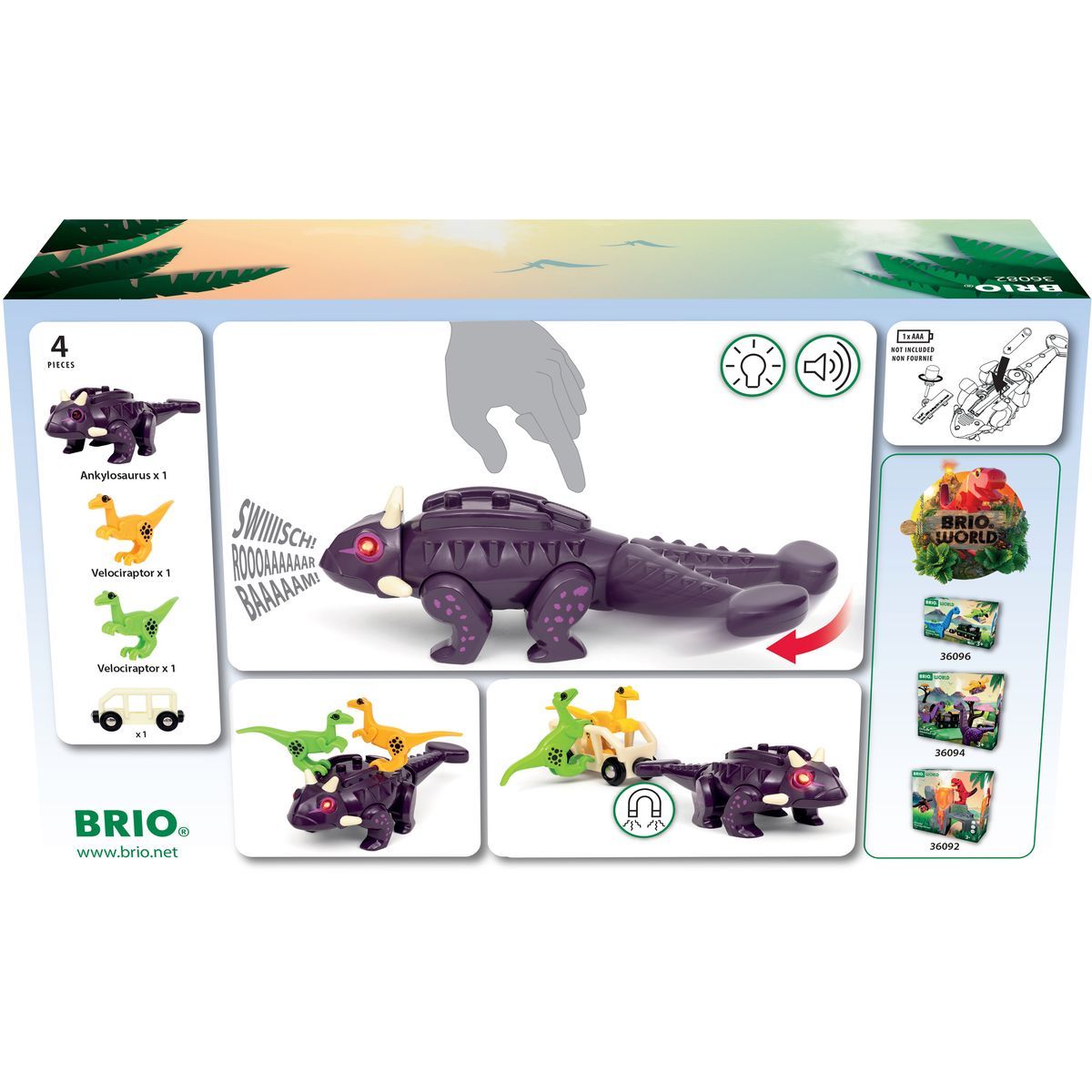 Vlaková sada dinosauří útok