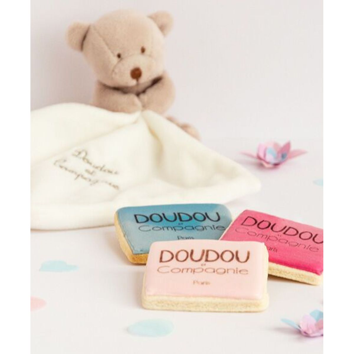 Doudou Dárková sada - medvídek s muchláčkem