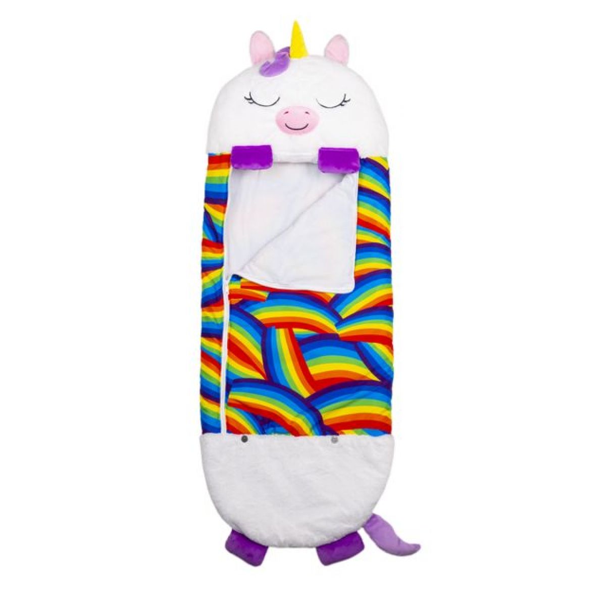 Happy Nappers Spacáček Usínáček Bílý jednorožec Arianna 135 cm