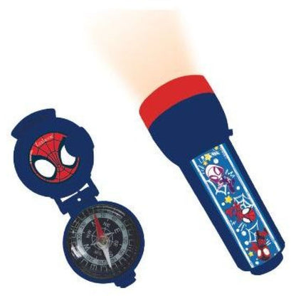 Lexibook Spidey set vysílačky, dalekohled, baterka, kompas