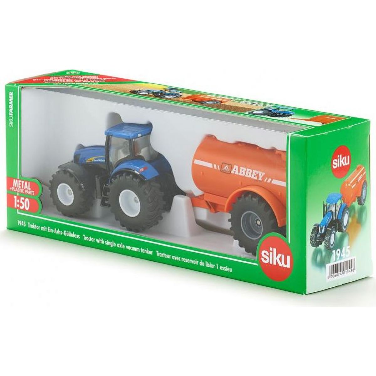 Siku Farmer 1945 Traktor s cisternou 1:50