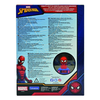 Lexibook Budík Spiderman se svítící figurkou