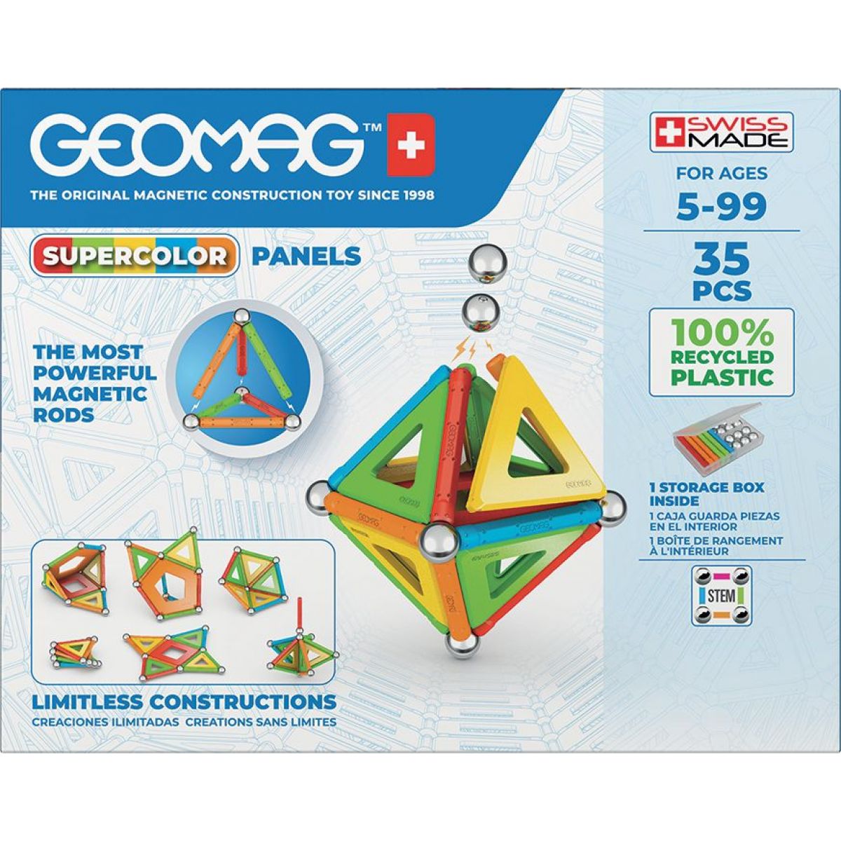Geomag Supercolor recycled 35 dílků