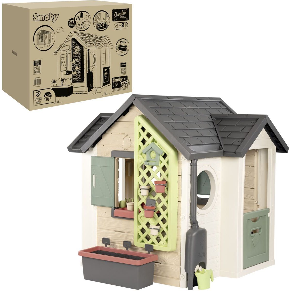 Smoby Domeček Life zahradnický rozšiřitelný