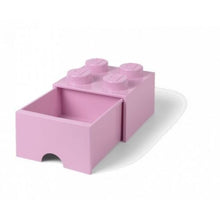 LEGO® úložný box 4 s šuplíkem 25 x 25 x 18 cm - Světle růžová