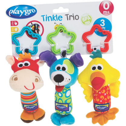Playgro Cestovní závěsné hračky 3 ks