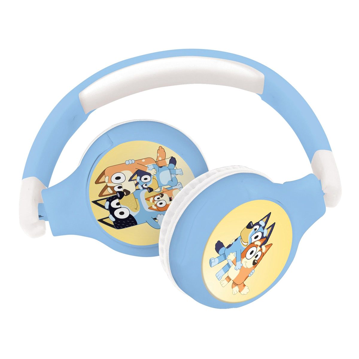 Lexibook 2v1 bluetooth skládací sluchátka Bluey s limitem hlasitosti