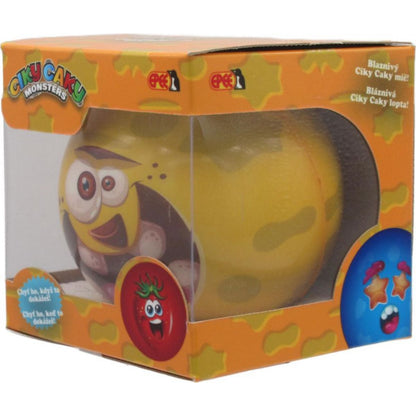 Epee Ciky Caky Monsters bláznivý míč žlutý 10 cm