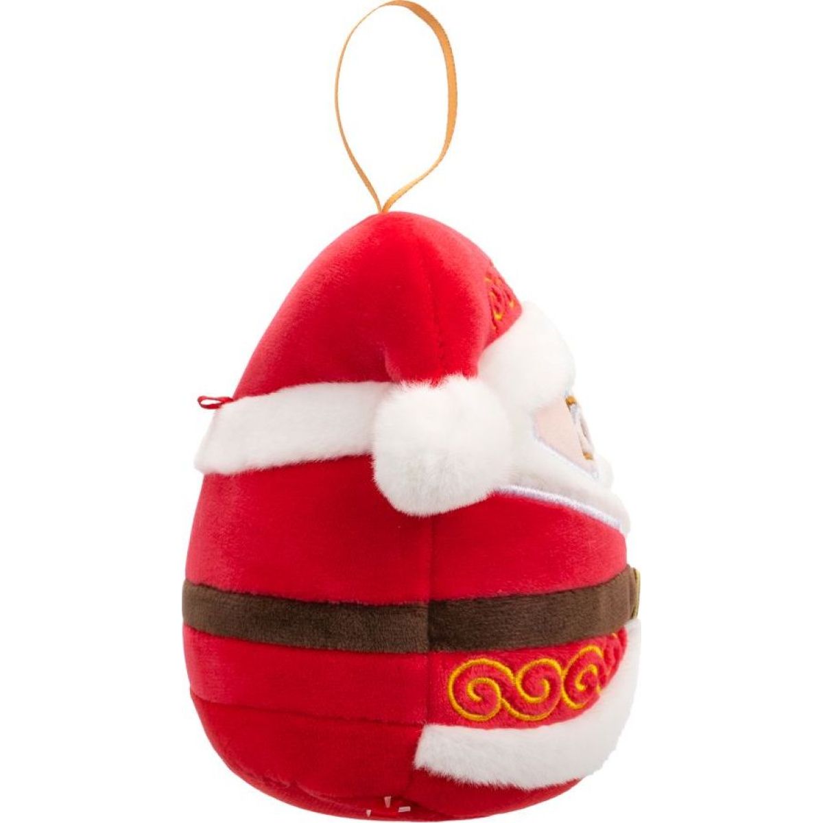 Squishmallows Vánoční ozdoba Santa s brýlemi - Nick, 10 cm