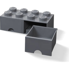 LEGO® Úložný box 8 s šuplíky 25 x 50 x 18 cm - tmavě šedá