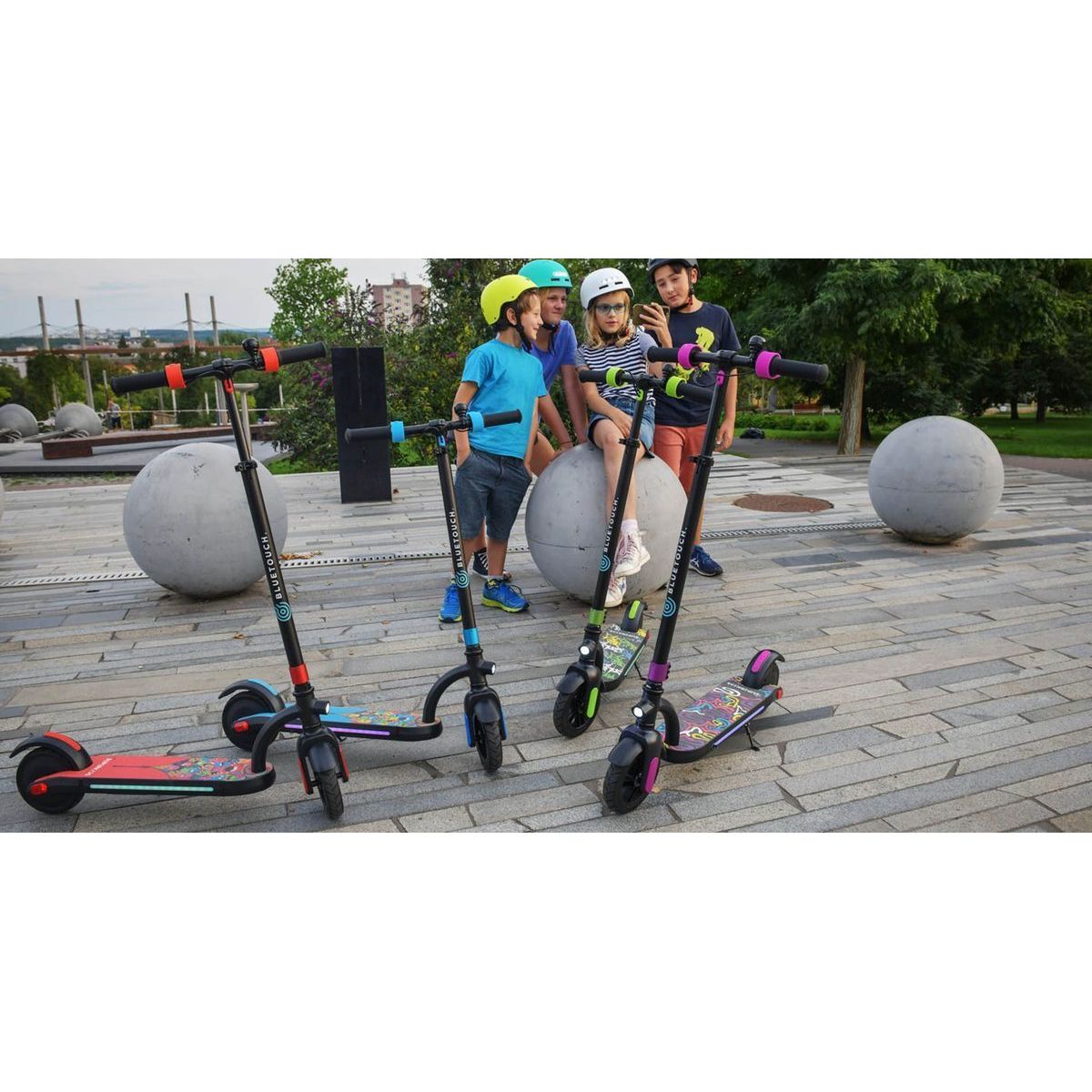 BlueTouch Elektrická koloběžka BT Superkids - green