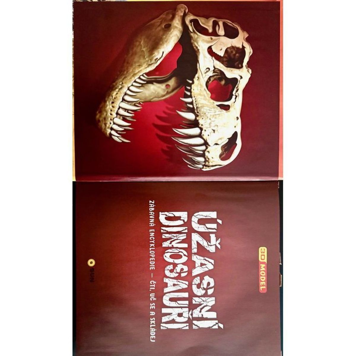 ÚŽASNÍ DINOSAUŘI - 3D MODEL - Zábavní encyklopedie, čti, uč se a skládej