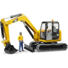 Bruder 2466 Minibagr CAT s figurkou 1:16