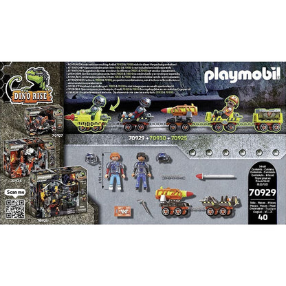 PLAYMOBIL® 70929 Dino Mine Vozík s raketami