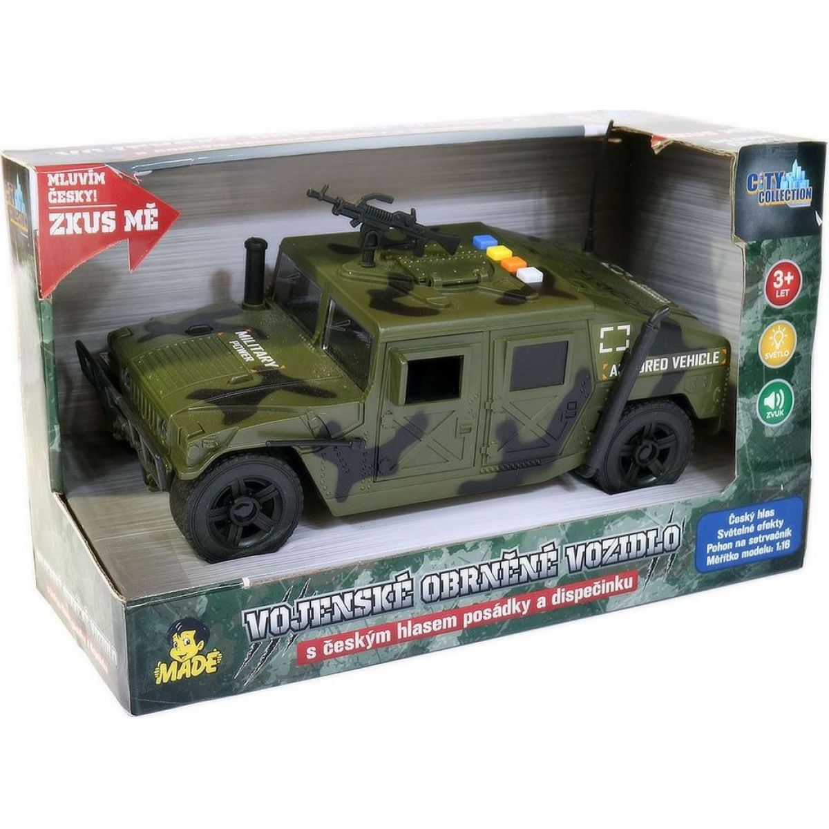 Vojenské auto s českým hlasem