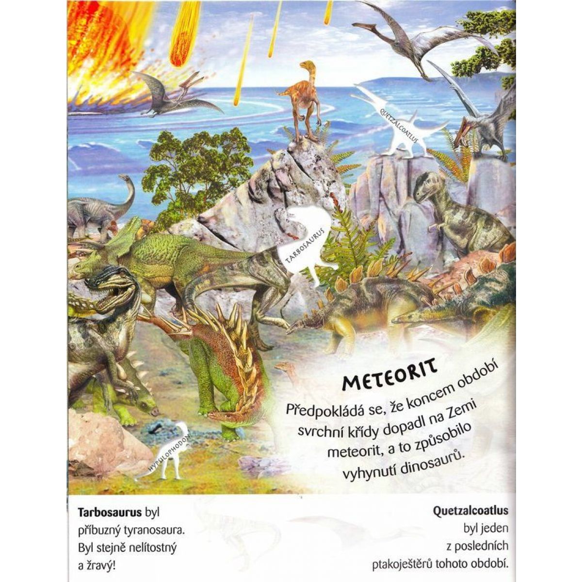 Dinosauři kniha plná samolepek