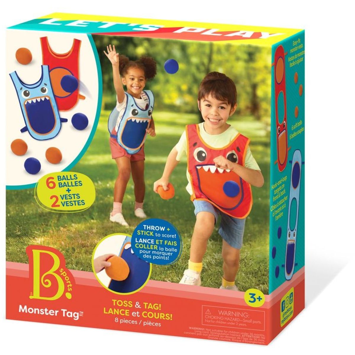 B-Toys Vesty s míčky Monster Tag
